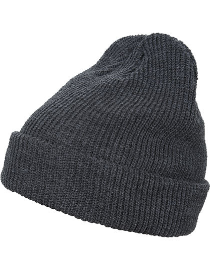 Long Knit Beanie in Dark Grey, Größe One Size