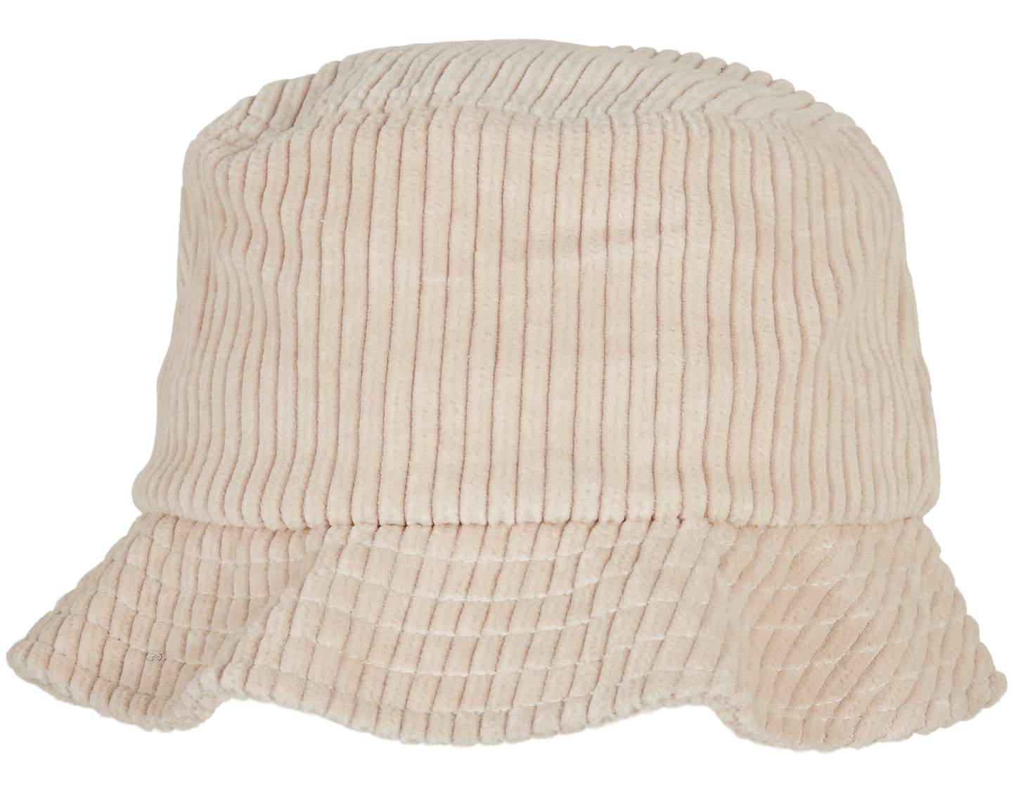 Big Corduroy Bucket Hat in Off White, Größe One Size