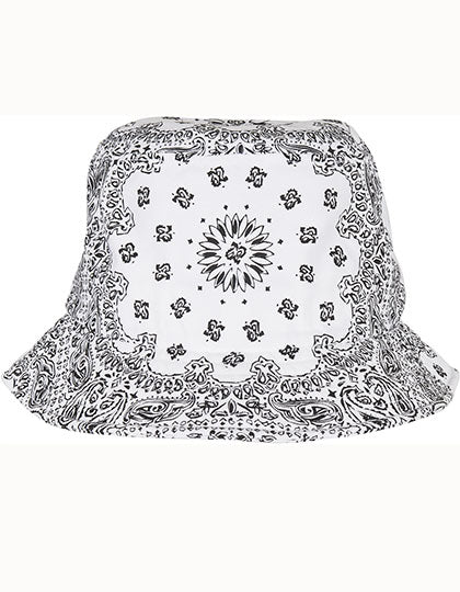 Bandana Print Bucket Hat in White, Größe One Size