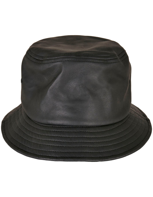 Imitation Leather Bucket Hat