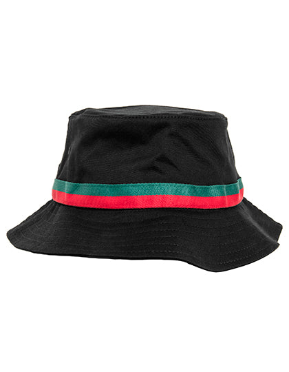 Stripe Bucket Hat in Black, Größe One Size