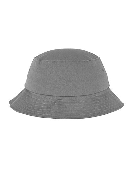 Flexfit Cotton Twill Bucket Hat in Grey, Größe One Size