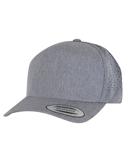 YP Classics 5 Panel Snapback in Heather Grey, Größe One Size