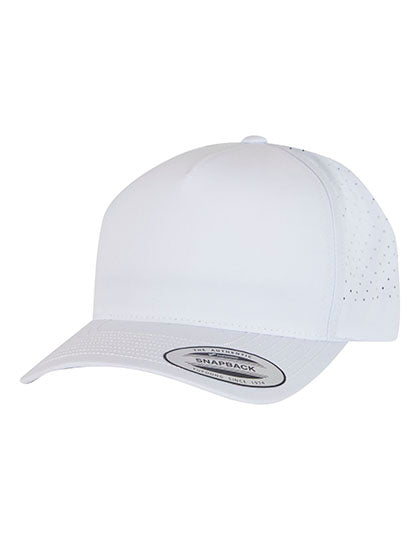 YP Classics 5 Panel Snapback in White, Größe One Size