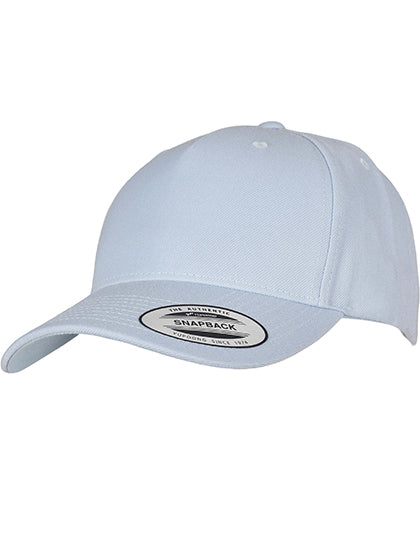 YP Classics 5-Panel Premium Curved Visor Snapback Cap in Balladblue, Größe One Size