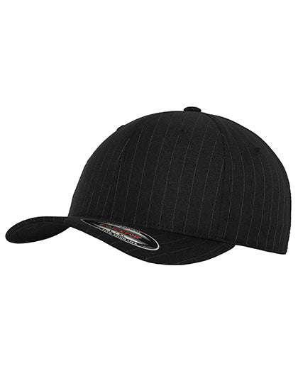 Flexfit Pinstripe Cap in Black, Größe L/XL