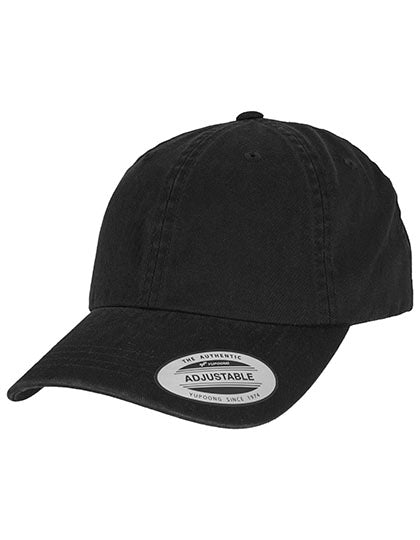 Low Profile Garment Wash Cap in Black, Größe One Size