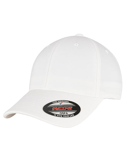Alpha Shape Flexfit Cap in White, Größe L/XL