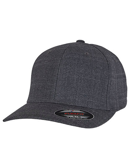 Fine Melange Flexfit in Charcoal, Größe L/XL