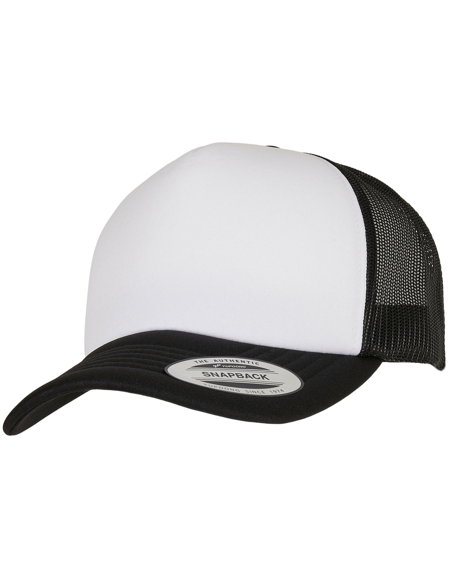 YP Classics® Curved Foam Trucker Cap in Black, Größe One Size