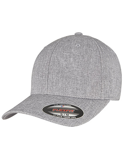 Flexfit Heatherlight Cap in Grey Melange, Größe L/XL