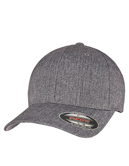 Flexfit Heatherlight Cap in Melange Dark Grey, Größe L/XL