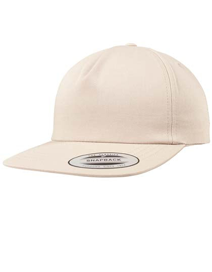 Unstructured 5-Panel Snapback in Khaki, Größe One Size