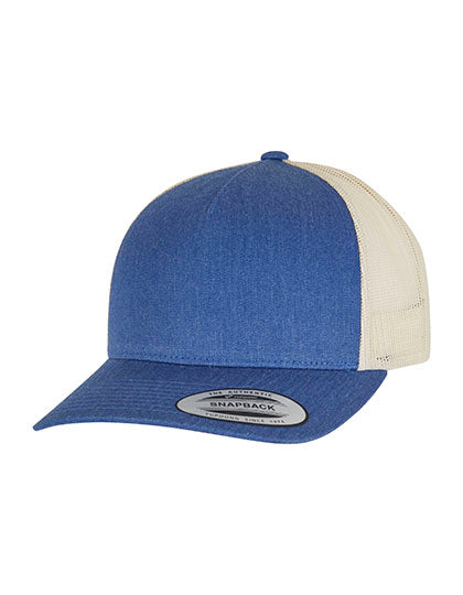 5-Panel Retro Trucker 2-Tone Cap in Blue, Größe One Size