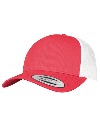 5-Panel Retro Trucker 2-Tone Cap in Red, Größe One Size