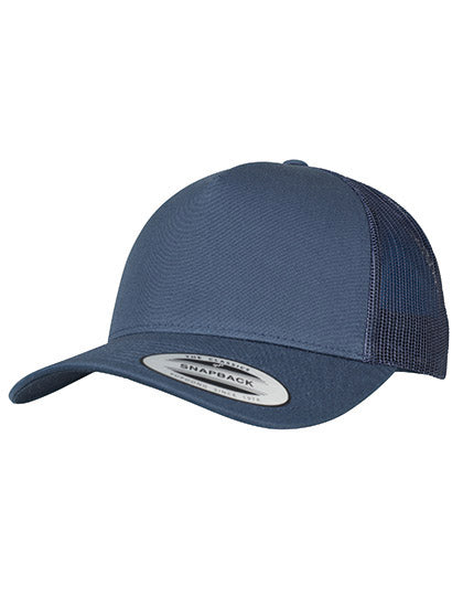5-Panel Retro Trucker Cap in Navy, Größe One Size