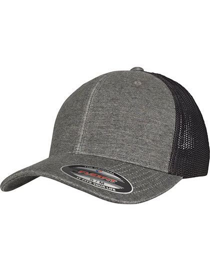 Retro Trucker Melange Cap in Khaki, Größe L/XL