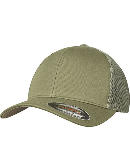 Flexfit Mesh Trucker Cap in Buck, Größe L/XL
