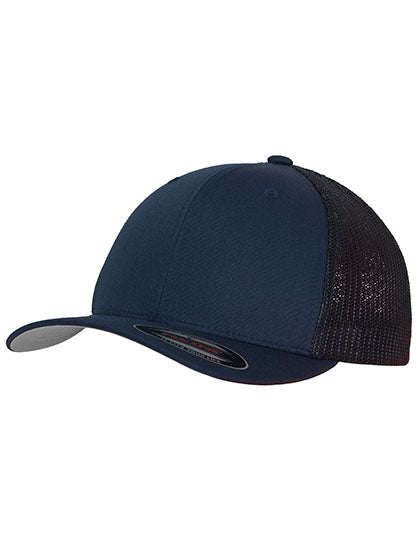 Flexfit Mesh Trucker Cap in Navy, Größe L/XL