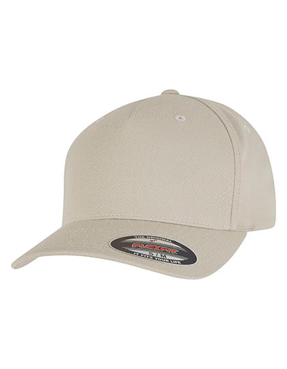 Flexfit 5 Panel Cap in Beige, Größe L/XL