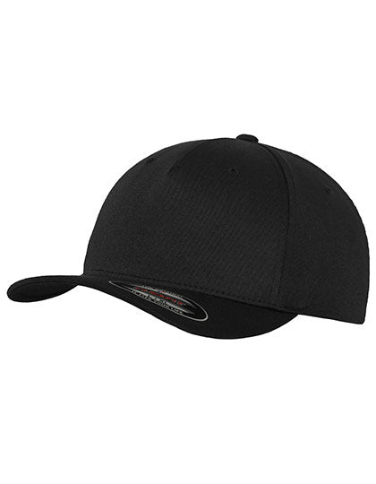 Flexfit 5 Panel Cap in Black, Größe L/XL