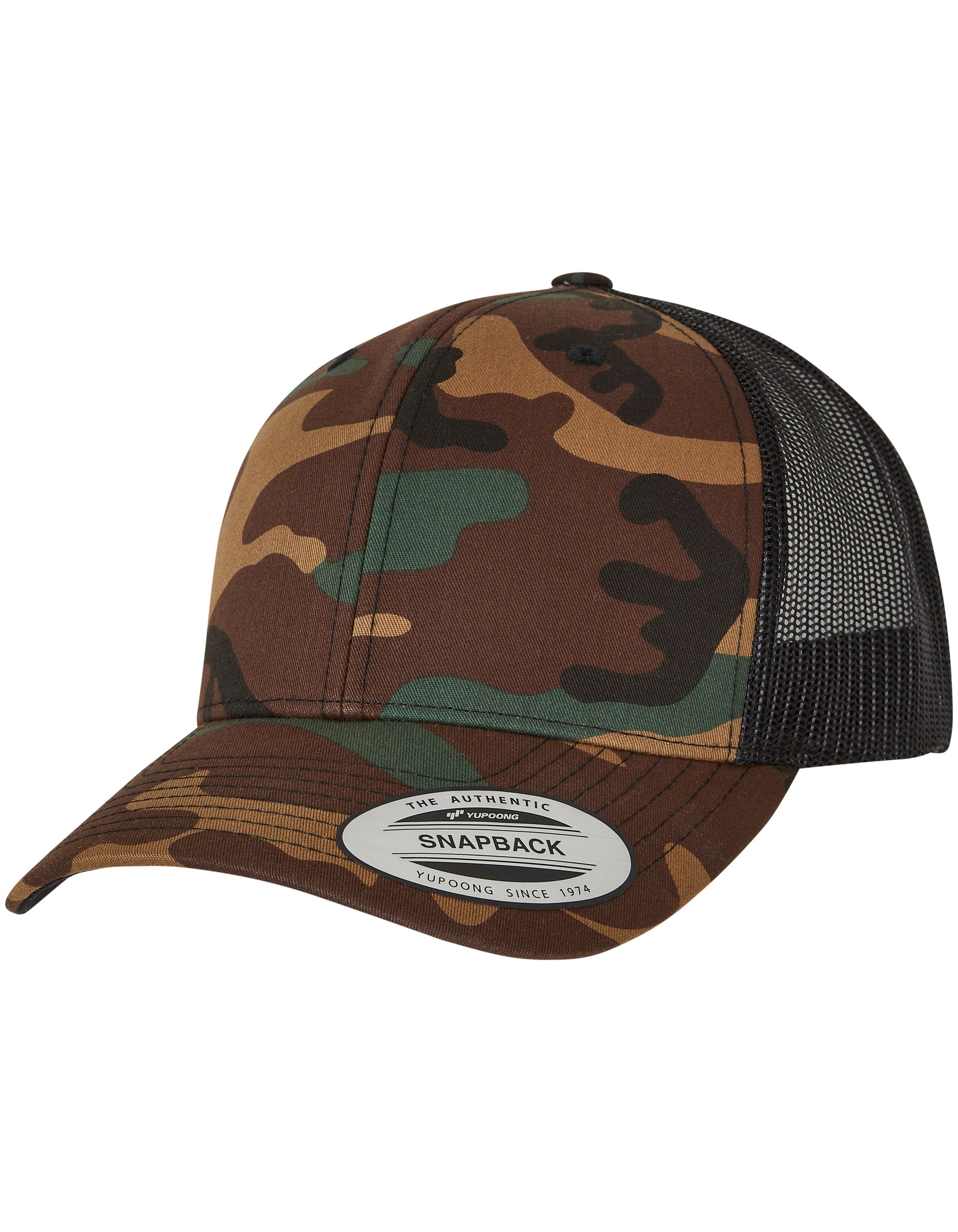 Retro Trucker Camo Cap in Camo, Größe One Size