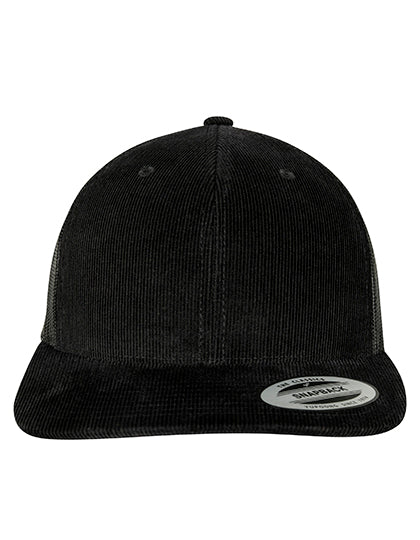 Corduroy Retro Trucker in Black, Größe One Size