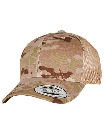 Retro Trucker Multicam Cap in Multicam Arid, Größe One Size