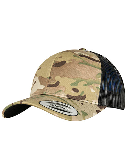 Retro Trucker Multicam Cap in Multicam, Größe One Size