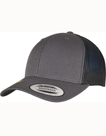 YP Classics Recycled Retro Trucker Cap 2-Tone in Charcoal, Größe One Size