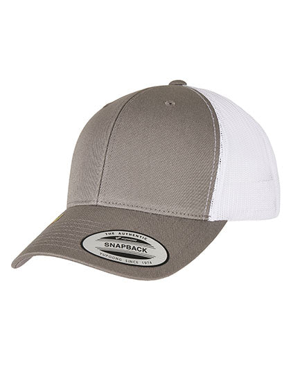 YP Classics Recycled Retro Trucker Cap 2-Tone in Grey, Größe One Size