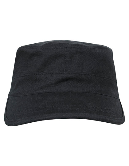 Adjustable Top Gun Ripstop Cap in Black, Größe One Size