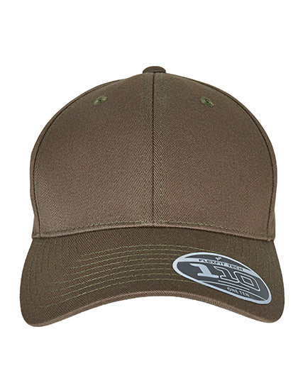 Flexfit 110 Curved Visor Snapback in Olive, Größe One Size