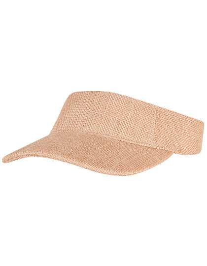 Bast Visor Cap in Nature, Größe One Size