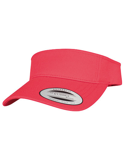 Curved Visor Cap in Red, Größe One Size