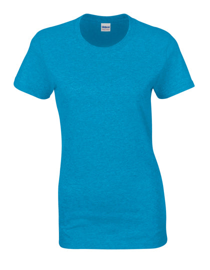 Heavy Cotton™ Women´s T-Shirt in Heather Sapphire, Größe 3XL