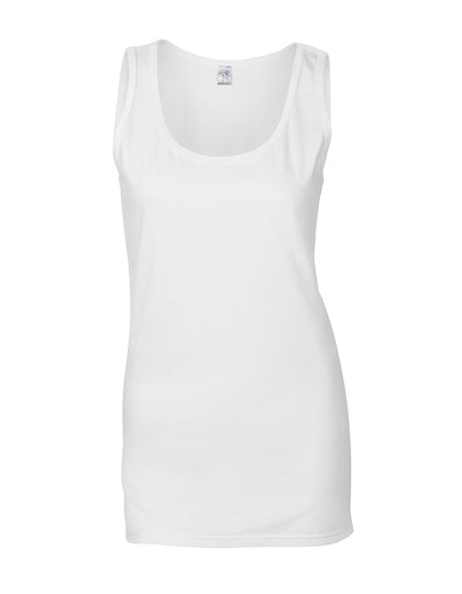 Softstyle® Women´s Tank Top in White, Größe XXL