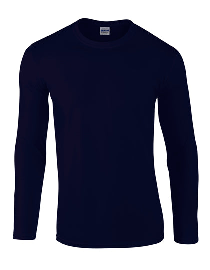 Softstyle® Adult Long Sleeve T-Shirt in Navy, Größe 3XL