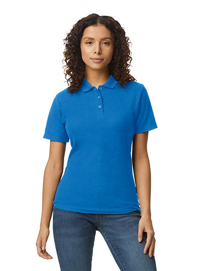 Softstyle® Women´s Piqué Polo in Royal, Größe XXL