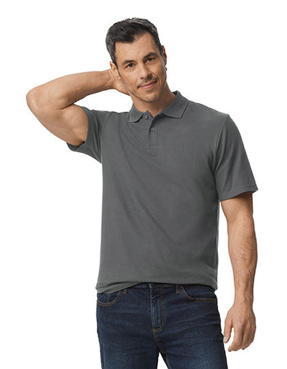 Softstyle® Adult Piqué Polo in Charcoal (Solid), Größe 4XL