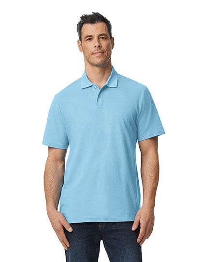 Softstyle® Adult Piqué Polo in Light Blue, Größe 4XL