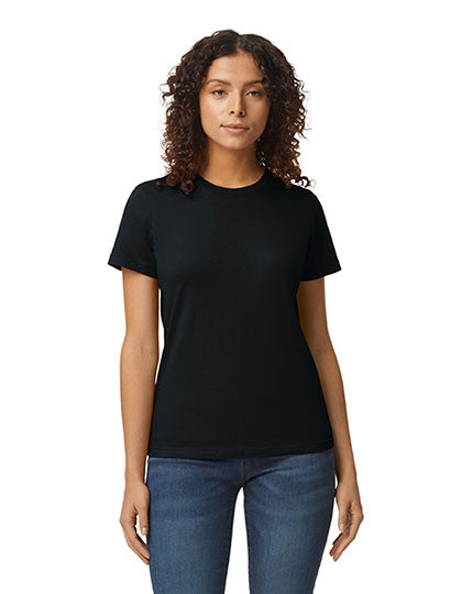 Softstyle® Midweight Women´s T-Shirt in Pitch Black, Größe 3XL