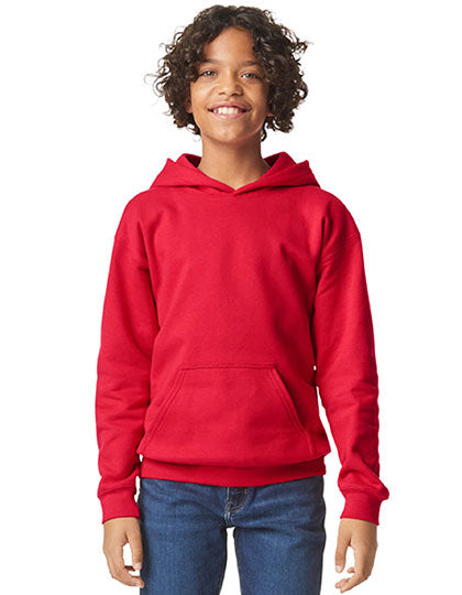 Softstyle® Midweight Fleece Youth Hoodie in Red, Größe XL (176)