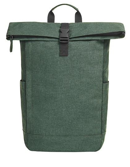 Backpack Circle in Green Melange, Größe 27 x 47 x 12 cm