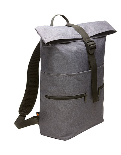 Notebook-Backpack Fashion in Blue-Grey Melange, Größe 30 x 53 x 14 cm