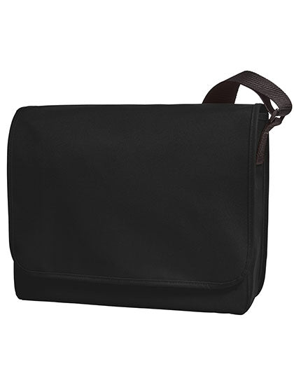 Shoulder Bag Kurier in Black, Größe 36 x 29 x 12 cm
