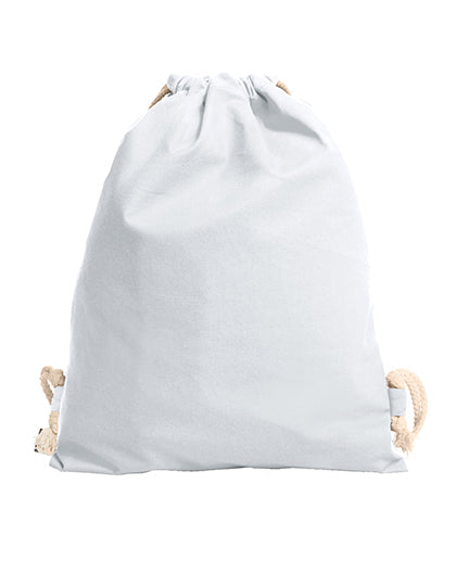 Drawstring Bag Earth in White, Größe 38 x 45 cm