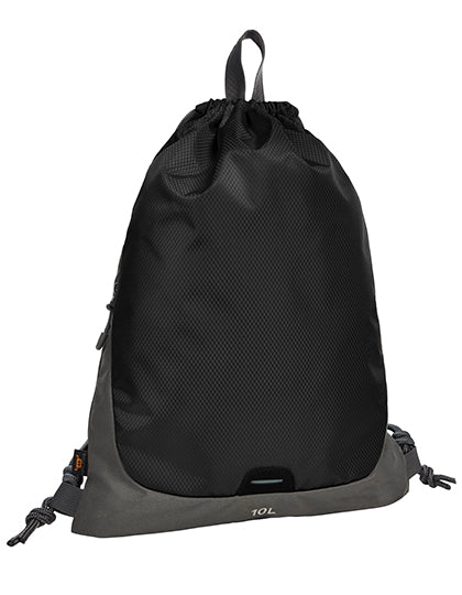 Drawstring Bag Step in Black, Größe 36 x 45 cm