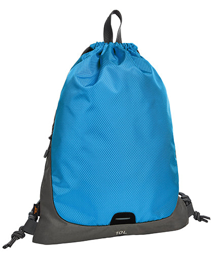 Drawstring Bag Step in Cyan, Größe 36 x 45 cm