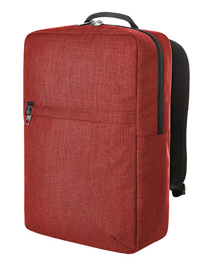 Notebook Backpack Europe in Red Melange, Größe 28 x 42 x 12 cm